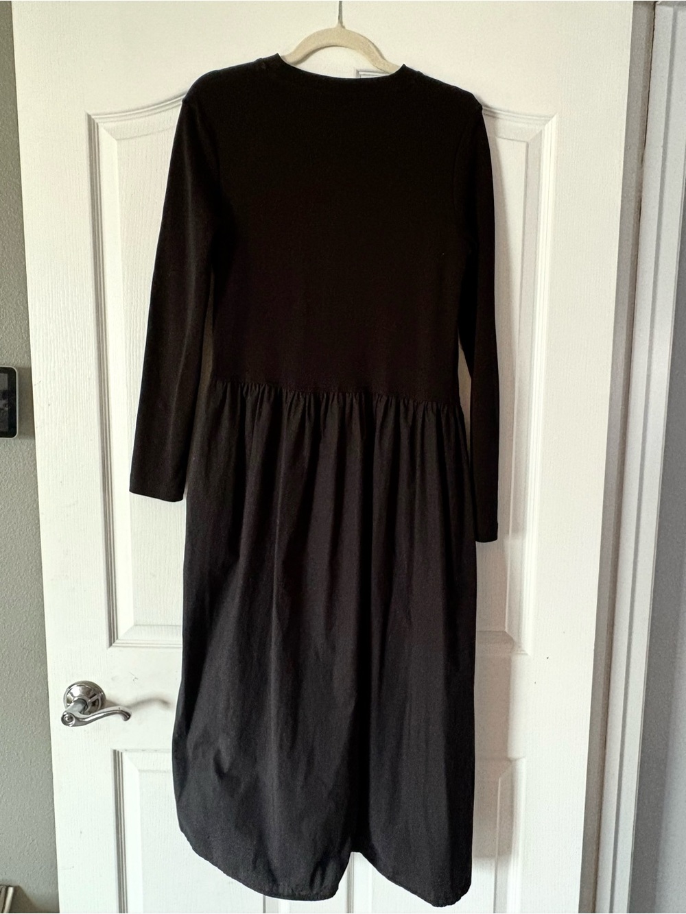 COS Black Long-Sleeve High-Low Dress - Picture 5 of 7